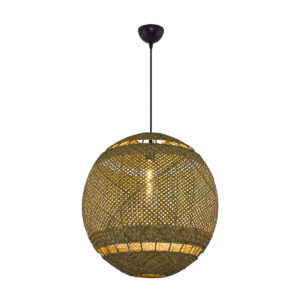 Φωτιστικό κρεμαστό rattan Ε27 Φ40