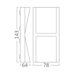 Φωτιστικό στεγανό επίτοιχο up-down LED (3 in 1) ΑΝΘΡΑΚΙ - Image 3