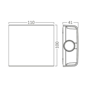 Φωτιστικό up-down IP65 LED (3 in 1) σε ανθρακί - Image 3
