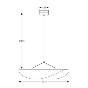 Φωτιστικό κρεμαστό LED Φ50 - Image 3