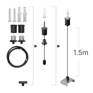 Εξάρτημα φωτιστικού 2pcs Pendant Part 1,5m (κατάλληλο για την σειρά ΒΝ01) - Image 1