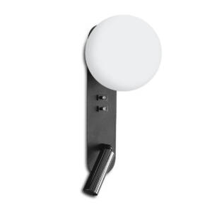 Φωτιστικό απλίκα LED 3W + G-9 (μαύρο με γραφίτη)